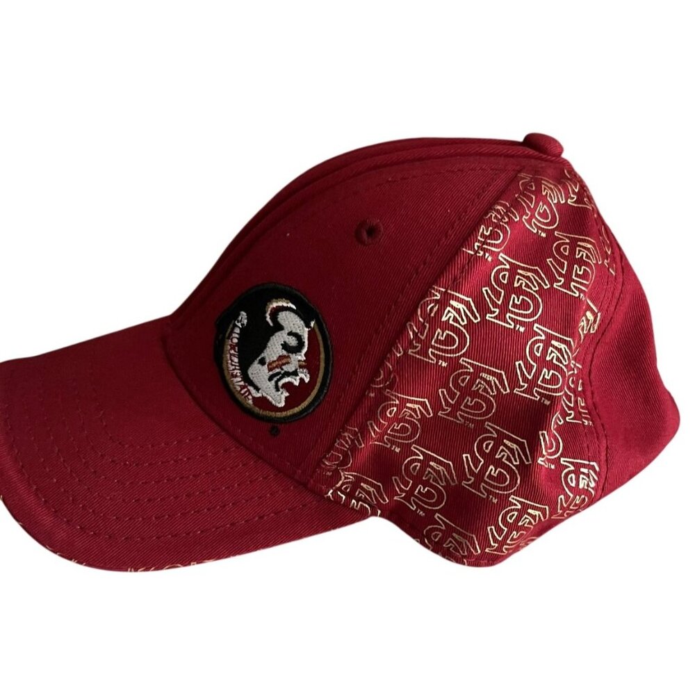 Florida State Seminoles Hat Cap Strap Back GOLD RED NCAA Football FSU Campuswear